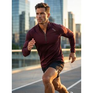 Skora Run Real Quick Dry Pullover - Deep Eggplant & Black (2 Pieces) Size: M
